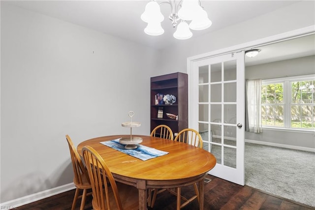 78 Kendall Dr, Newport News, VA 23601 - dining room featuring baseboards and a chandelier