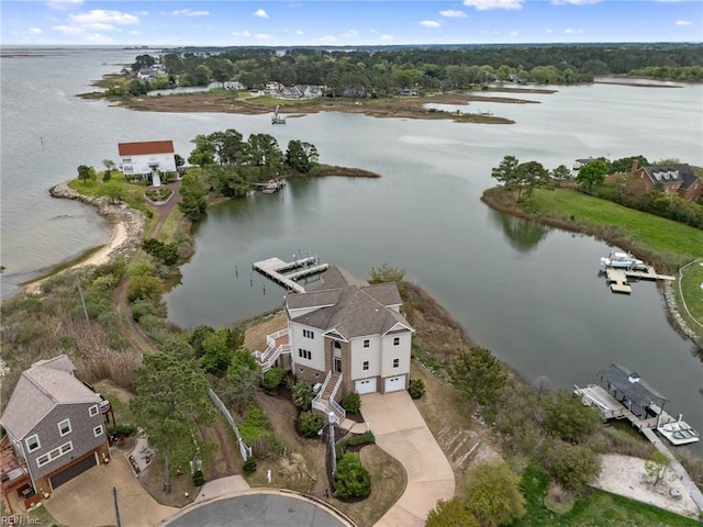 89 Sandy Bay Dr, Poquoson, VA 23662 - bird's eye view with a water view