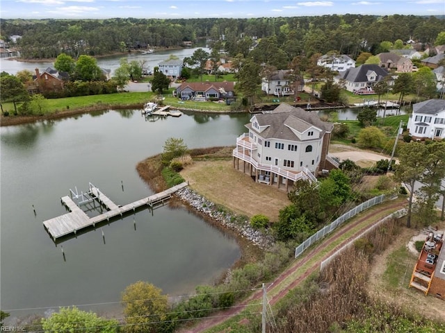 89 Sandy Bay Dr, Poquoson, VA 23662 - aerial view featuring a water view