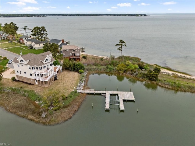 89 Sandy Bay Dr, Poquoson, VA 23662 - drone / aerial view featuring a water view