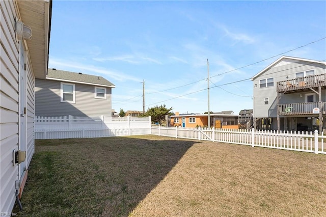 206 E Palmetto St, Kill Devil Hills, NC 27948 - view of yard with a fenced backyard