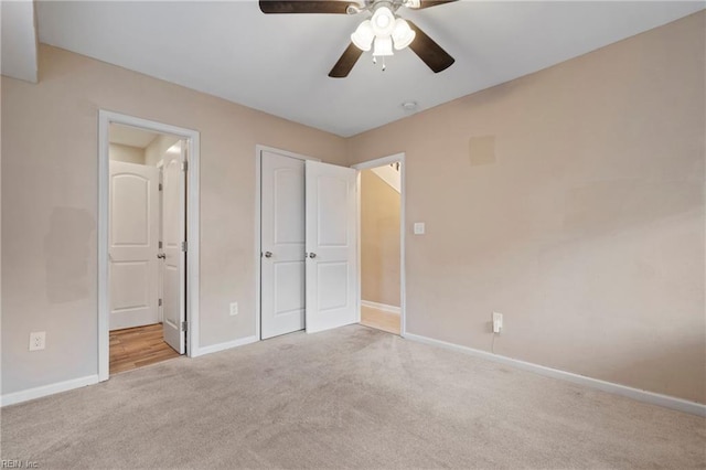 1405 Perry St, Chesapeake, VA 23324 - unfurnished bedroom featuring baseboards, carpet flooring, and ceiling fan