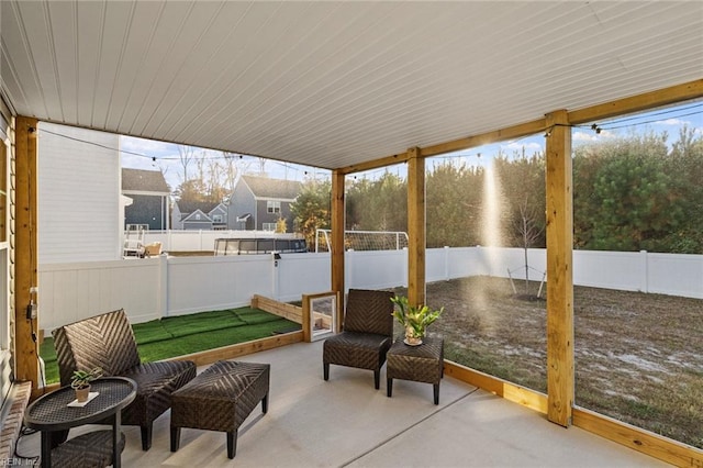 view of sunroom / solarium