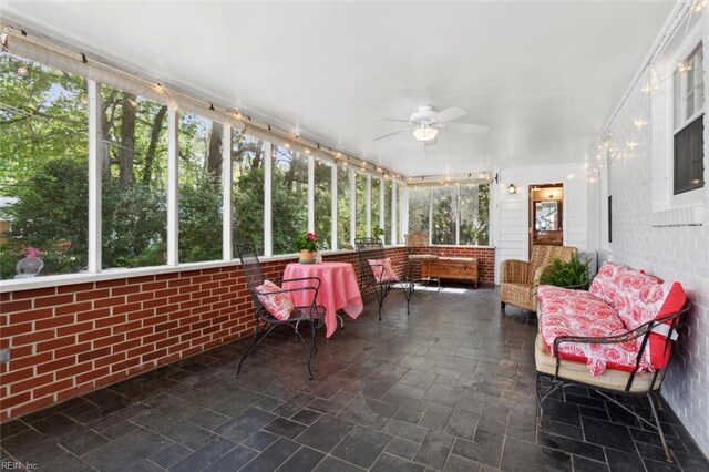 24 Holly Dr, Newport News, VA 23601 - sunroom / solarium featuring plenty of natural light and ceiling fan