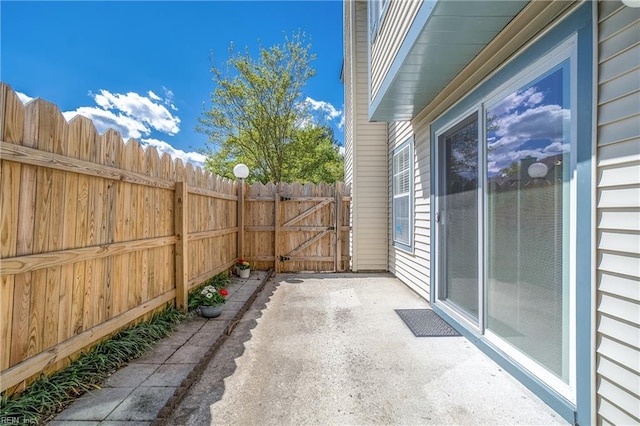 5201 Bardith Cir, Virginia Beach, VA 23455 - view of patio featuring fence and a gate
