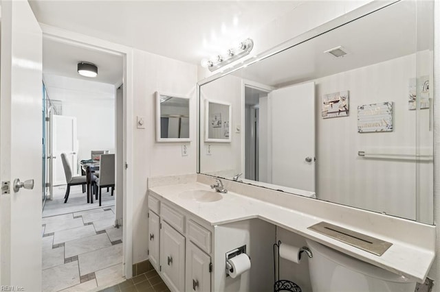 3300 Ocean Shore Ave Unit 503, Virginia Beach, VA 23451 - bathroom featuring tile patterned flooring, vanity, and visible vents