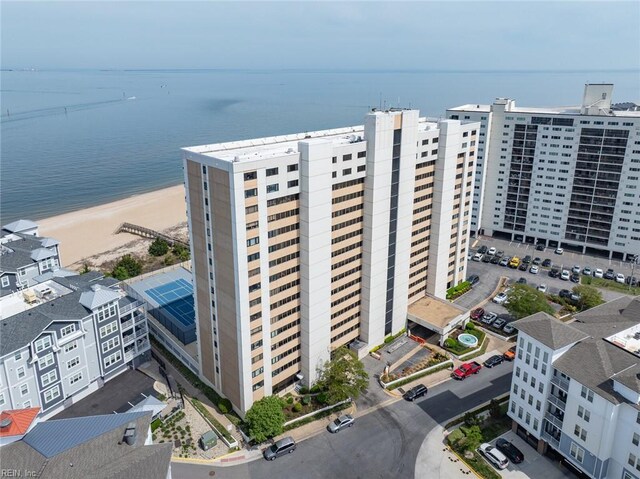 3300 Ocean Shore Ave Unit 503, Virginia Beach, VA 23451 - birds eye view of property with a water view