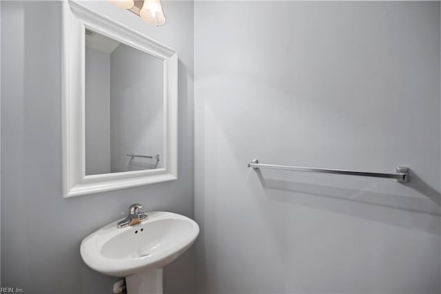 bathroom with a sink