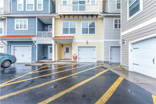 exterior space featuring driveway and a garage