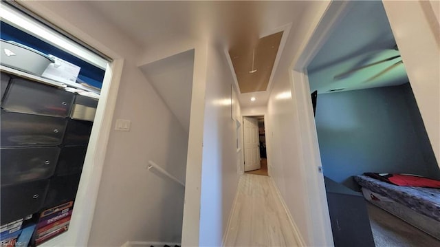 7045 Doummar Dr, Norfolk, VA 23518 - hallway featuring wood finished floors