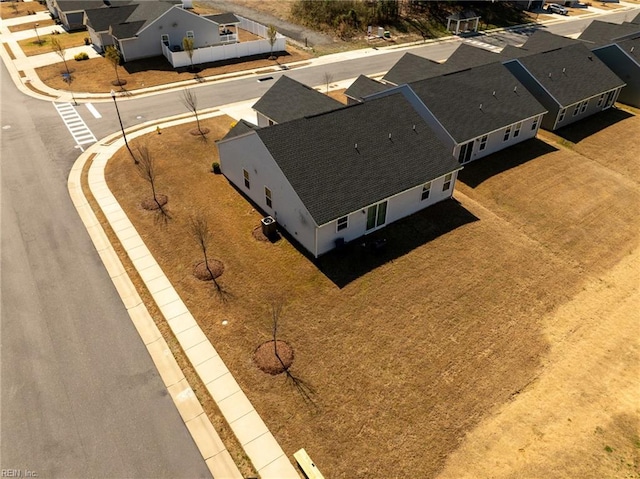 drone / aerial view with a residential view