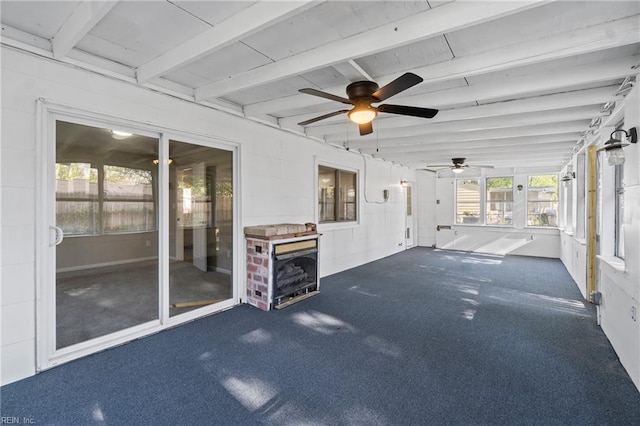 view of patio / terrace featuring a ceiling fan