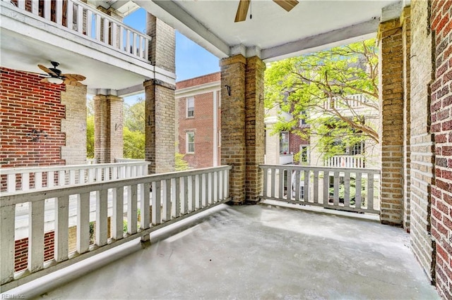 3719 Granby St Unit C-3, Norfolk, VA 23504 - balcony featuring a ceiling fan
