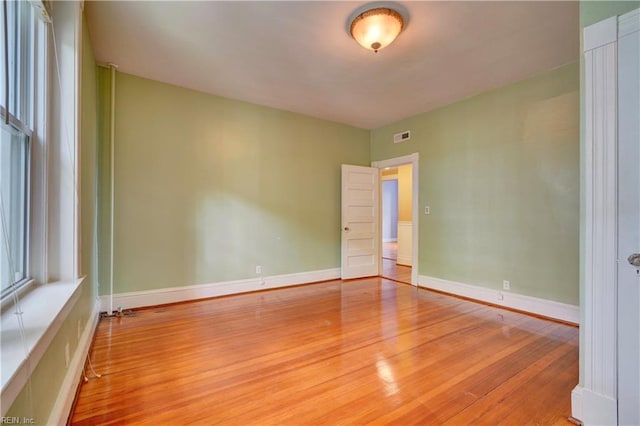 3719 Granby St Unit C-3, Norfolk, VA 23504 - unfurnished room with baseboards, wood finished floors, and visible vents