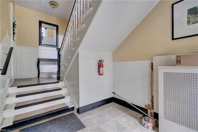 3719 Granby St Unit C-3, Norfolk, VA 23504 - stairs with a wainscoted wall