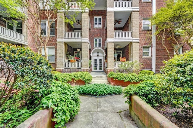 3719 Granby St Unit C-3, Norfolk, VA 23504 - view of exterior entry featuring brick siding and french doors