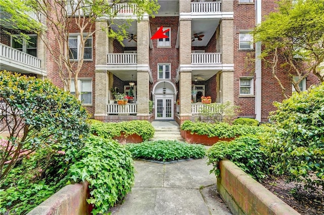 3719 Granby St Unit C-3, Norfolk, VA 23504 - doorway to property featuring brick siding and french doors