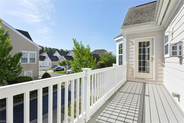 balcony featuring a residential view