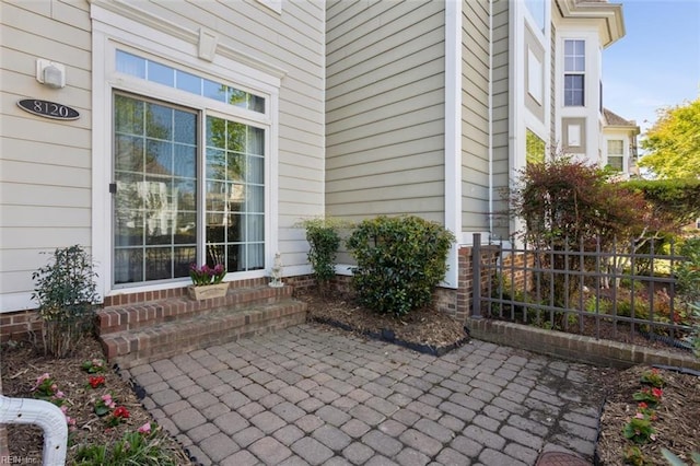 view of exterior entry