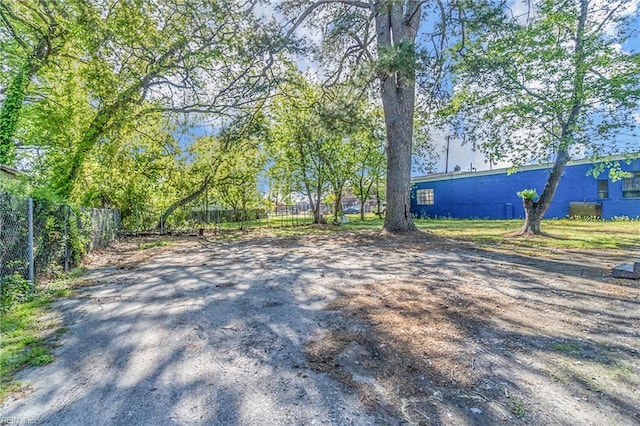 exterior space with fence