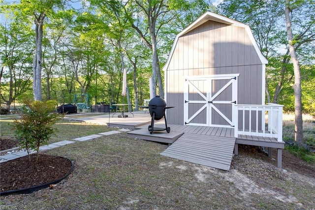 view of barn