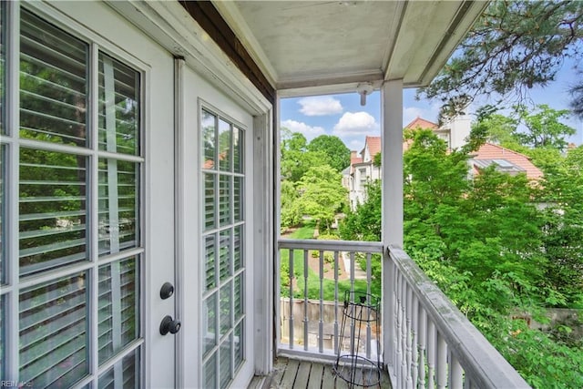 view of balcony