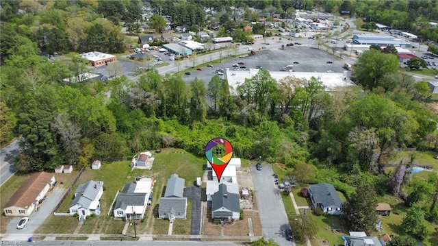 drone / aerial view featuring a residential view