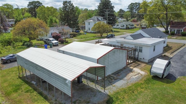 aerial view featuring a residential view