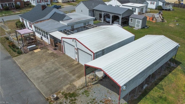 aerial view featuring a residential view