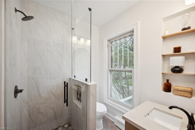 3716 Colonial Ave, Norfolk, VA 23508 - full bath featuring a shower stall, toilet, and vanity