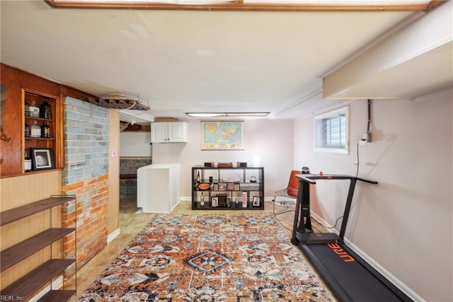 3716 Colonial Ave, Norfolk, VA 23508 - exercise room featuring baseboards