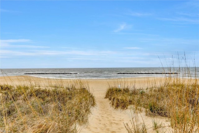 water view with a beach view