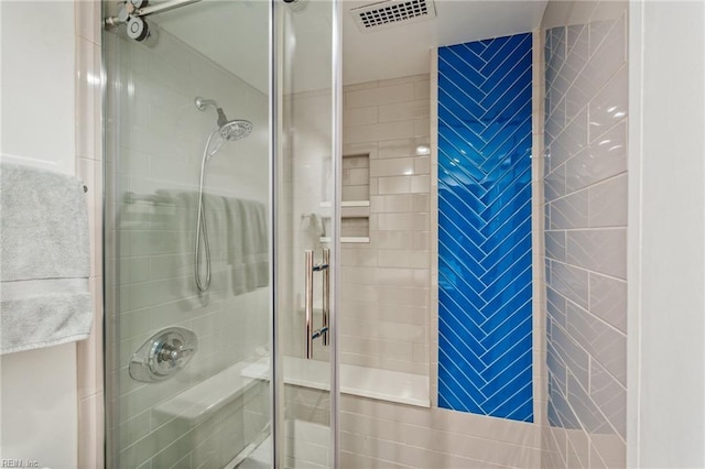 7320 Glenroie Ave Unit 2F, Norfolk, VA 23505 - full bathroom featuring a stall shower and visible vents