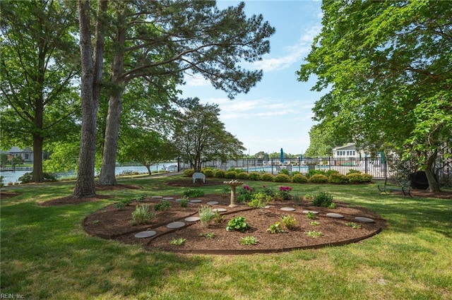 7320 Glenroie Ave Unit 2F, Norfolk, VA 23505 - view of yard with a water view and fence