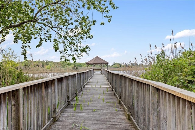 surrounding community with a gazebo