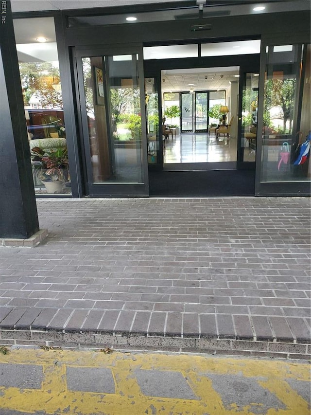 view of exterior entry