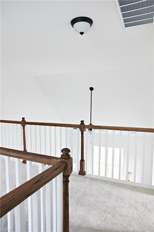 2229 Captiva Ln, Chesapeake, VA 23321 - hall featuring carpet and visible vents