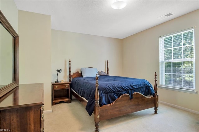 3733 Captain Wynne Dr, Williamsburg, VA 23185 - bedroom featuring baseboards, light carpet, and visible vents