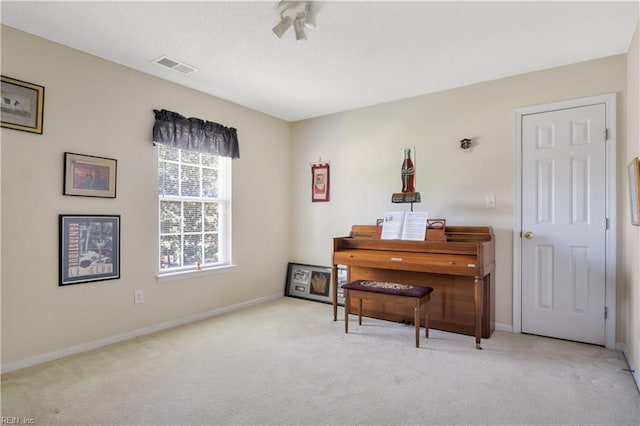 3733 Captain Wynne Dr, Williamsburg, VA 23185 - sitting room with baseboards, carpet flooring, and visible vents