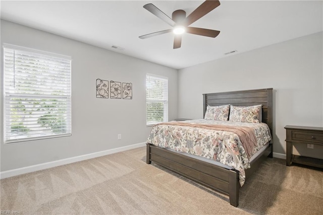 429 Maryland Ave, Norfolk, VA 23508 - carpeted bedroom with visible vents, a ceiling fan, and baseboards