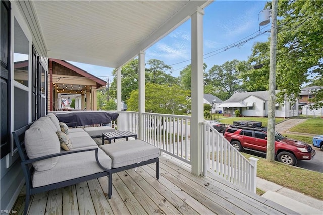 429 Maryland Ave, Norfolk, VA 23508 - deck featuring covered porch