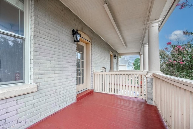 view of balcony