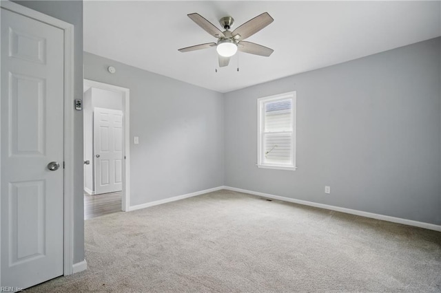 237 Pochin Pl, Hampton, VA 23661 - carpeted empty room featuring a ceiling fan and baseboards