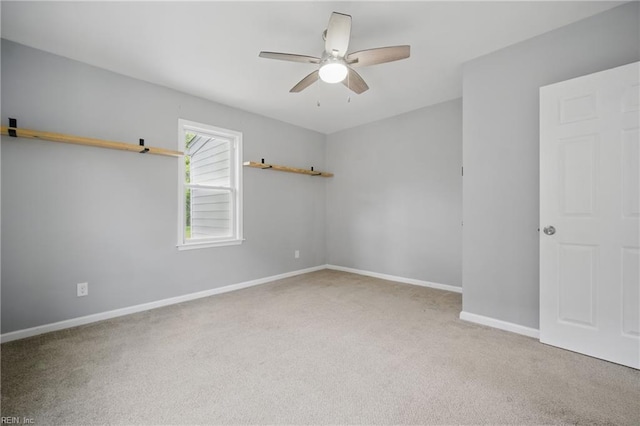 237 Pochin Pl, Hampton, VA 23661 - unfurnished room with baseboards, a ceiling fan, and carpet flooring