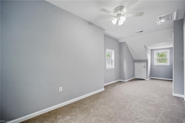 237 Pochin Pl, Hampton, VA 23661 - bonus room featuring carpet, a healthy amount of sunlight, a ceiling fan, and baseboards