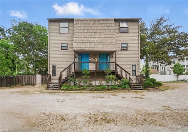 9514 13th Bay St Unit A, Norfolk, VA 23518 - exterior space with stairway and fence