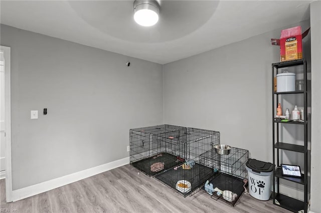 212 Cherokee Rd, Hampton, VA 23661 - interior space featuring ceiling fan, baseboards, and wood finished floors