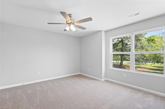 6471 Swan Arch, Norfolk, VA 23513 - carpeted empty room featuring visible vents, ceiling fan, and baseboards