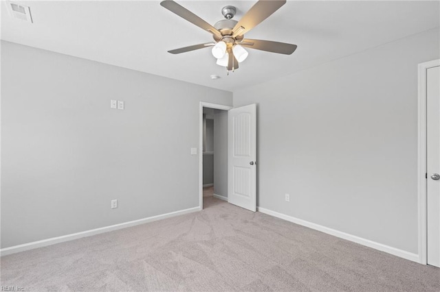 6471 Swan Arch, Norfolk, VA 23513 - unfurnished bedroom with a ceiling fan, visible vents, carpet, and baseboards