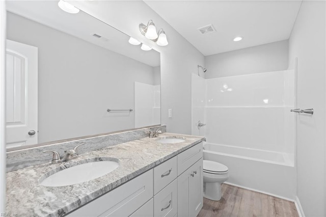 6471 Swan Arch, Norfolk, VA 23513 - bathroom with visible vents, toilet, and a sink